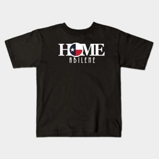 HOME Abilene (text white long) Kids T-Shirt